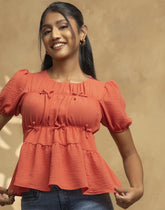 GIVO SHORT SLEEVE CASUAL TOP